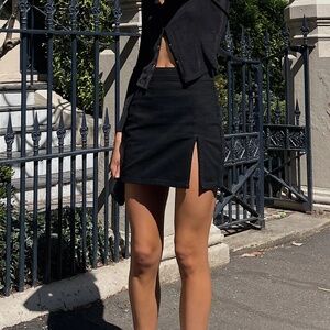 Princess Polly Lioness Lola Mini Skirt in Black (US 2/XS)